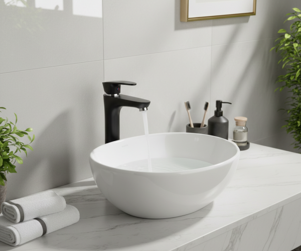 Siyah Mix Lavabo Bataryası Çanak 29 cm