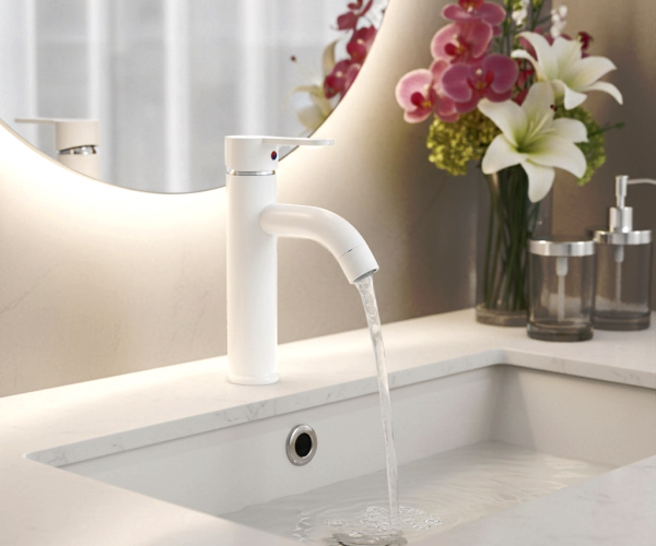 Beyaz Mix Lavabo Bataryası F2 21 cm