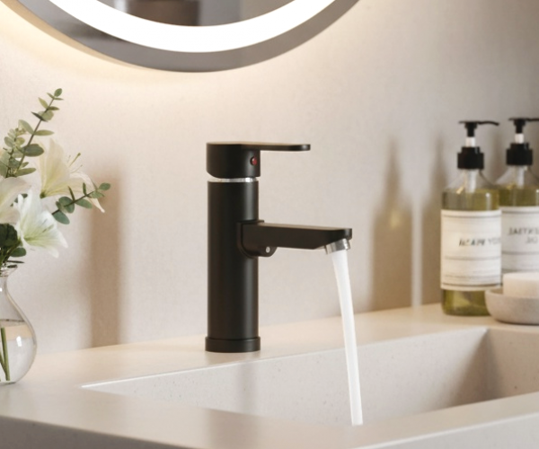 Black Sink Faucet F1 19 cm