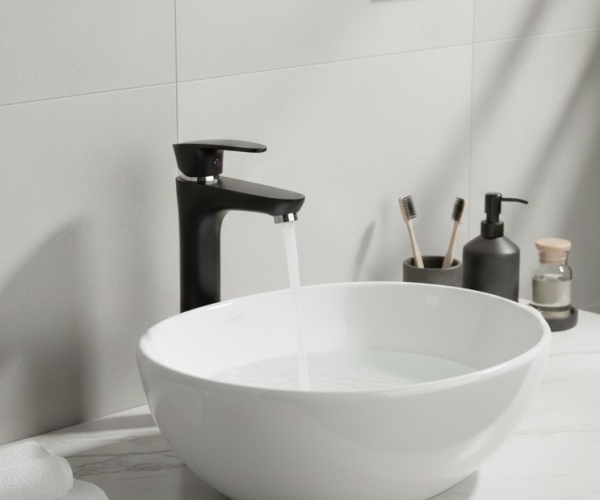 Black Bowl Sink Faucet 29 cm