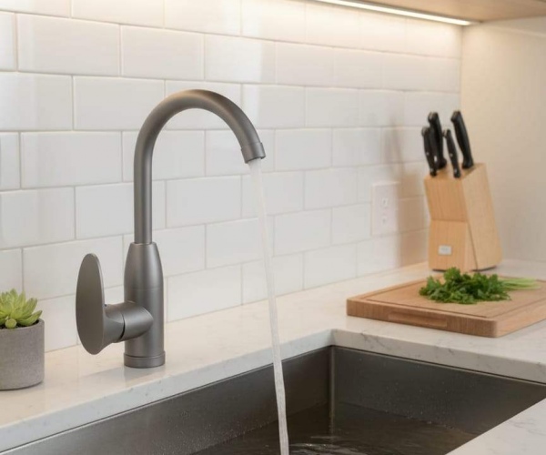 Antrasit Gri Mix Eviye Bataryası Modern 35 cm