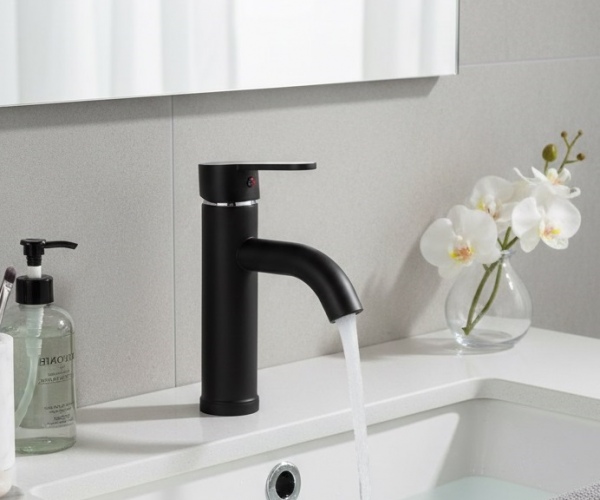 Black Sink Faucet F2 21 cm