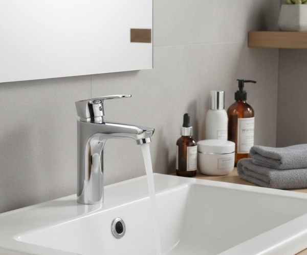 Chrome Sink Faucet High 18 cm
