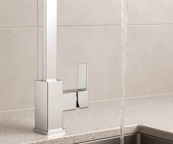 Chrome Kitchen Sink Faucet Thin 35 cm