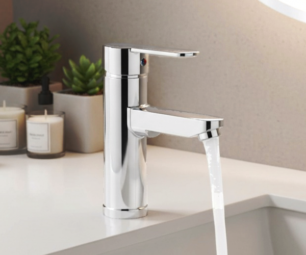 Krom Mix Lavabo Bataryası F1 19 cm