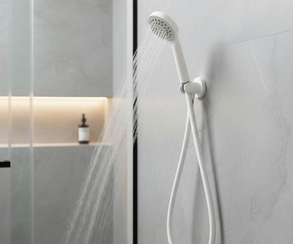 White PVC Shower Hose 150 cm