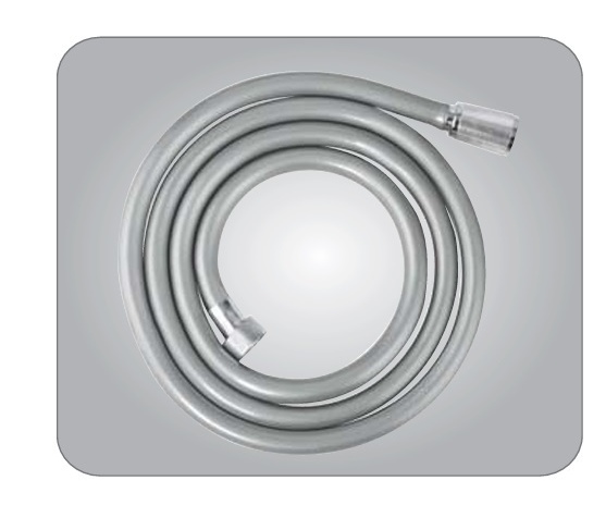 Antrasit Gri Mat PVC Esnek Dayanıklı Duş Hortumu 150 cm