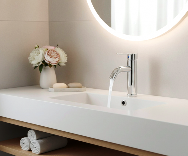 Krom Mix Lavabo Bataryası F2 21 cm 