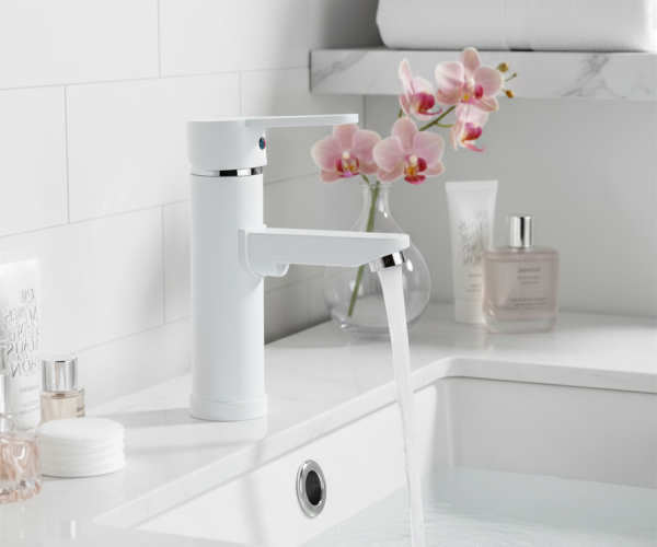 Beyaz Mix Lavabo Bataryası F1 19 cm